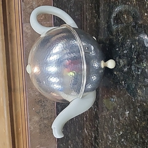 HUTSCHENREUTHER ART DECO SILVER PLATE TEA POT BAVARIA GERMANY - Picture 1 of 14